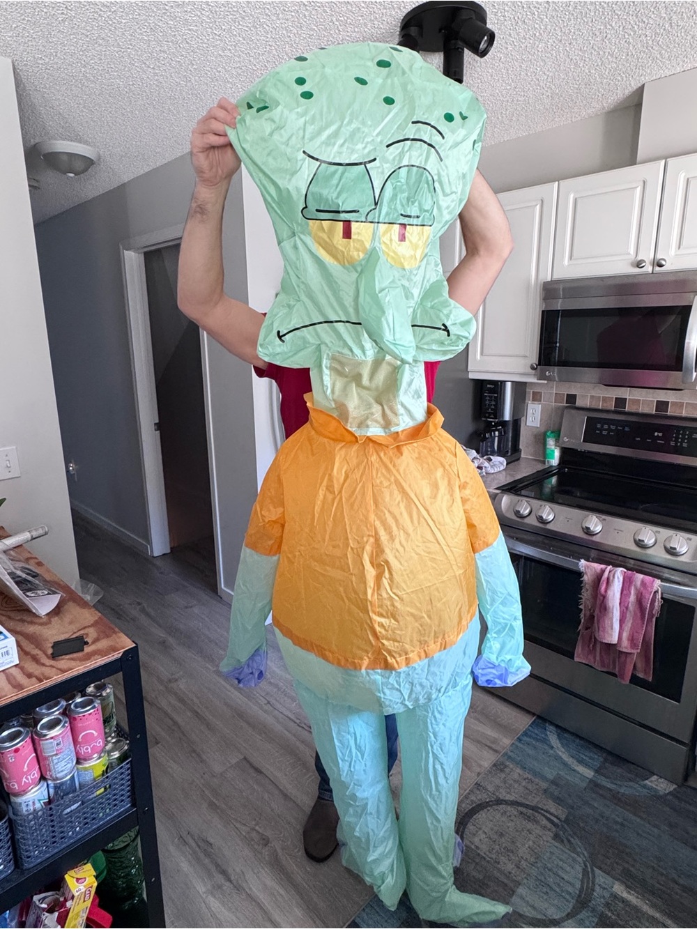 Spirit Halloween Child Squidward Inflatable Costume